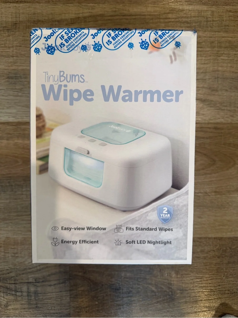 White and Light Blue Wipe Warmer